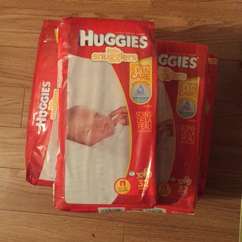 (5) BRAND NEW HUGGIES DIAPER